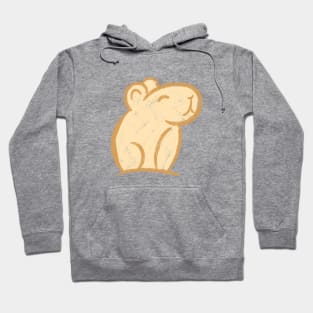 Capybara Cute Guinea Pig Illustration logo Hoodie